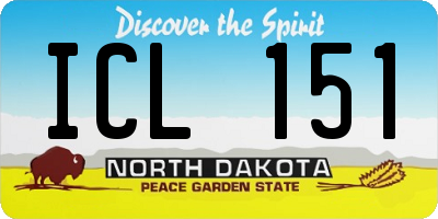 ND license plate ICL151