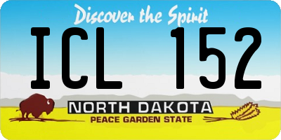 ND license plate ICL152
