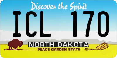 ND license plate ICL170