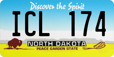 ND license plate ICL174