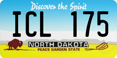 ND license plate ICL175