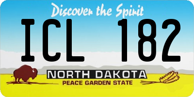 ND license plate ICL182