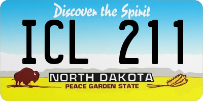 ND license plate ICL211