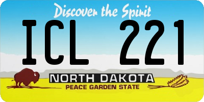 ND license plate ICL221