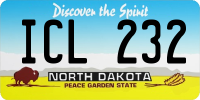 ND license plate ICL232
