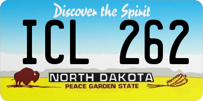 ND license plate ICL262