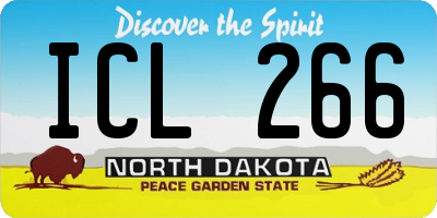 ND license plate ICL266