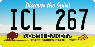 ND license plate ICL267
