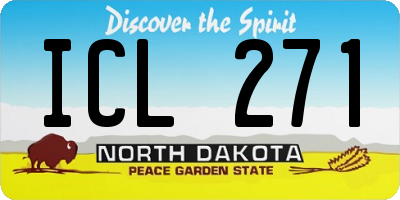 ND license plate ICL271