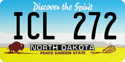 ND license plate ICL272