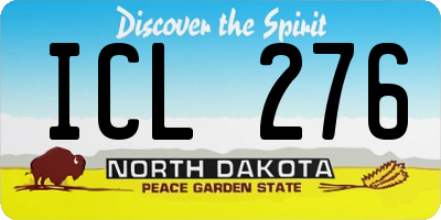 ND license plate ICL276