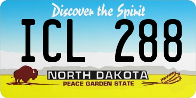 ND license plate ICL288