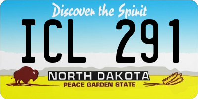 ND license plate ICL291