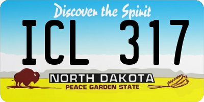 ND license plate ICL317