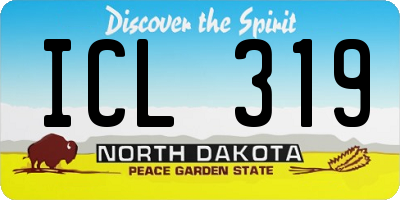 ND license plate ICL319