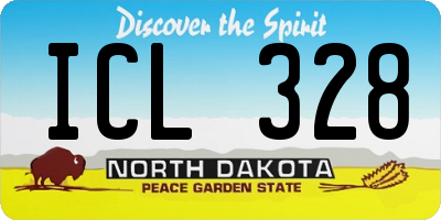 ND license plate ICL328