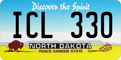 ND license plate ICL330