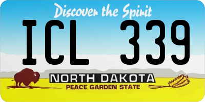 ND license plate ICL339