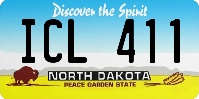 ND license plate ICL411