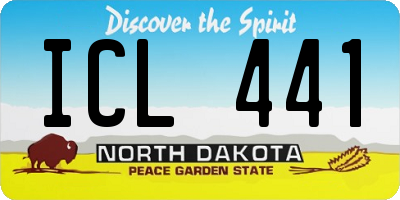 ND license plate ICL441