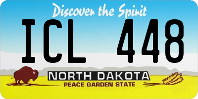 ND license plate ICL448