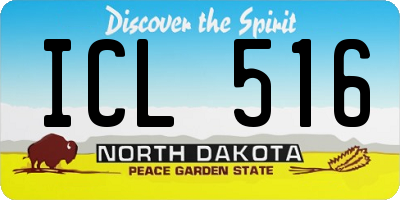 ND license plate ICL516