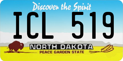 ND license plate ICL519