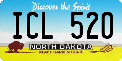 ND license plate ICL520