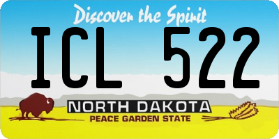 ND license plate ICL522