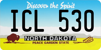 ND license plate ICL530
