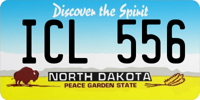ND license plate ICL556
