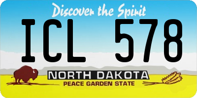 ND license plate ICL578