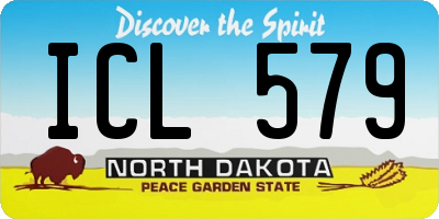 ND license plate ICL579