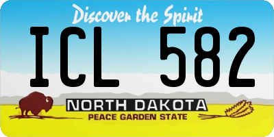 ND license plate ICL582