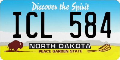 ND license plate ICL584