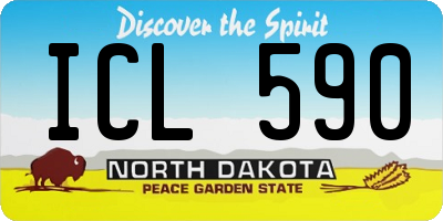 ND license plate ICL590