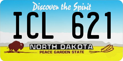 ND license plate ICL621