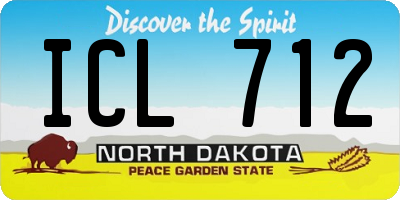 ND license plate ICL712