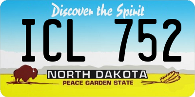 ND license plate ICL752
