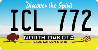 ND license plate ICL772