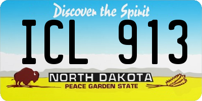 ND license plate ICL913