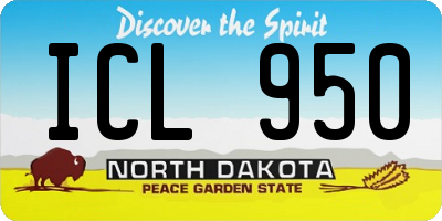 ND license plate ICL950