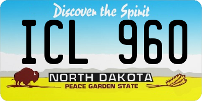 ND license plate ICL960