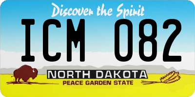 ND license plate ICM082