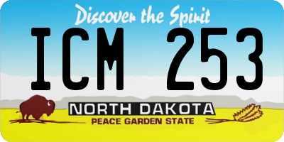 ND license plate ICM253