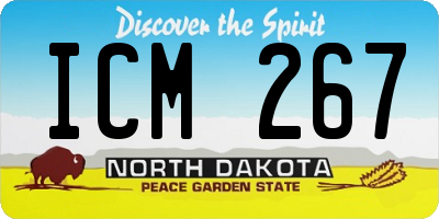 ND license plate ICM267