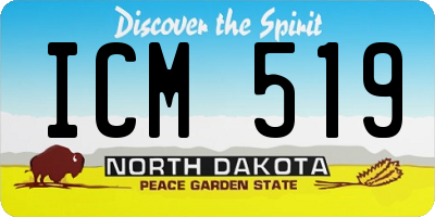 ND license plate ICM519