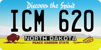 ND license plate ICM620