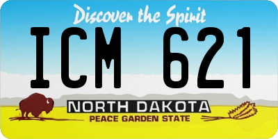ND license plate ICM621