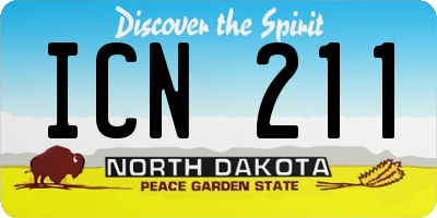 ND license plate ICN211